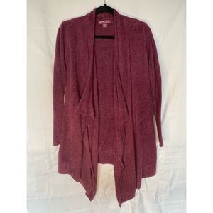 Barefoot Dreams Burgundy cozy chic cardigan